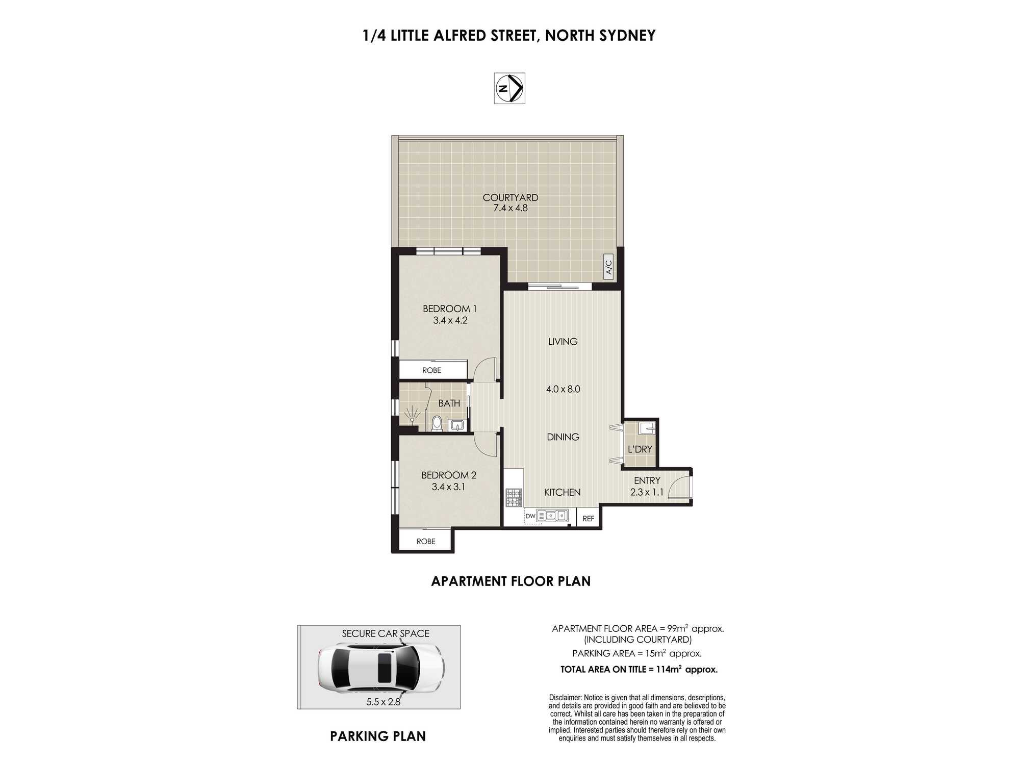 1/4 Little Alfred Street North Sydney 1/4 Little Alfred Street North Sydney