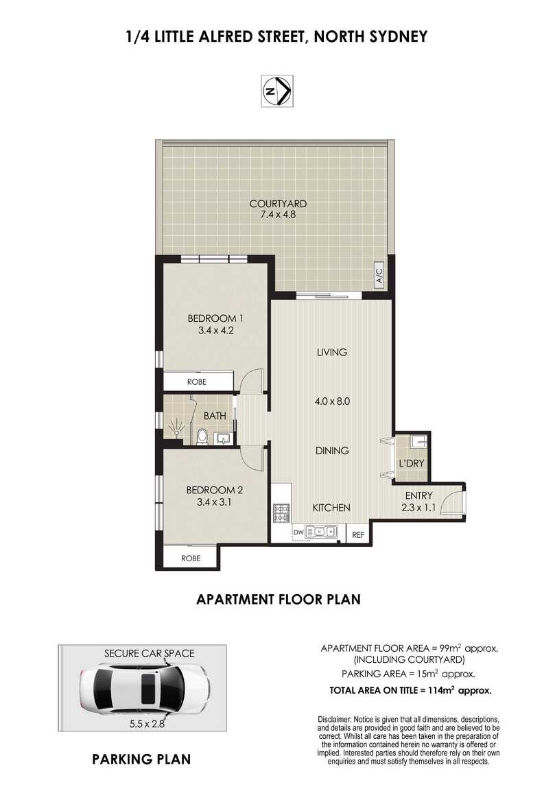 1/4 Little Alfred Street North Sydney 1/4 Little Alfred Street North Sydney
