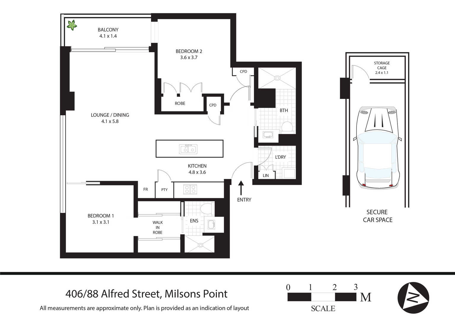 406/88 Alfred Street South Milsons Point