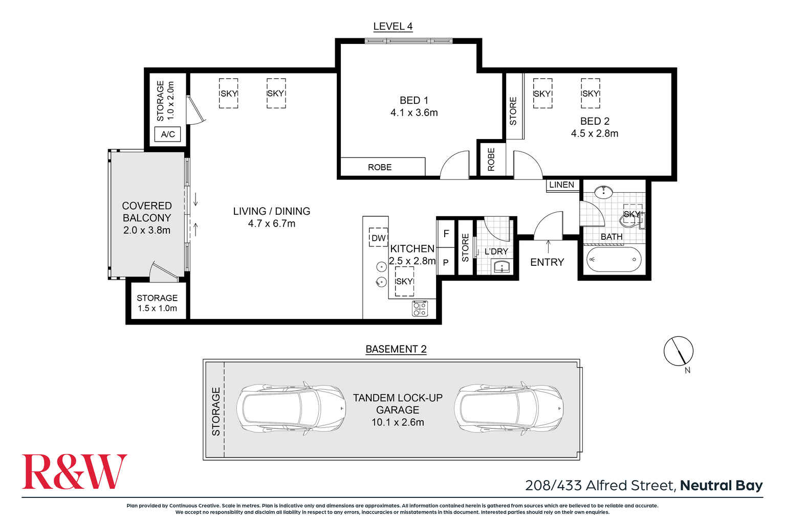 208/433 Alfred Street North Neutral Bay