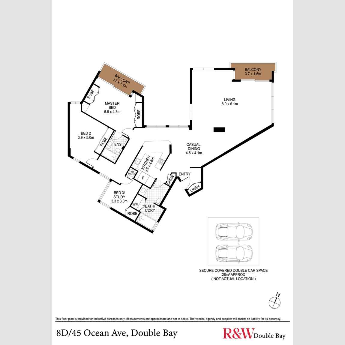 8D/45 Ocean Avenue Double Bay