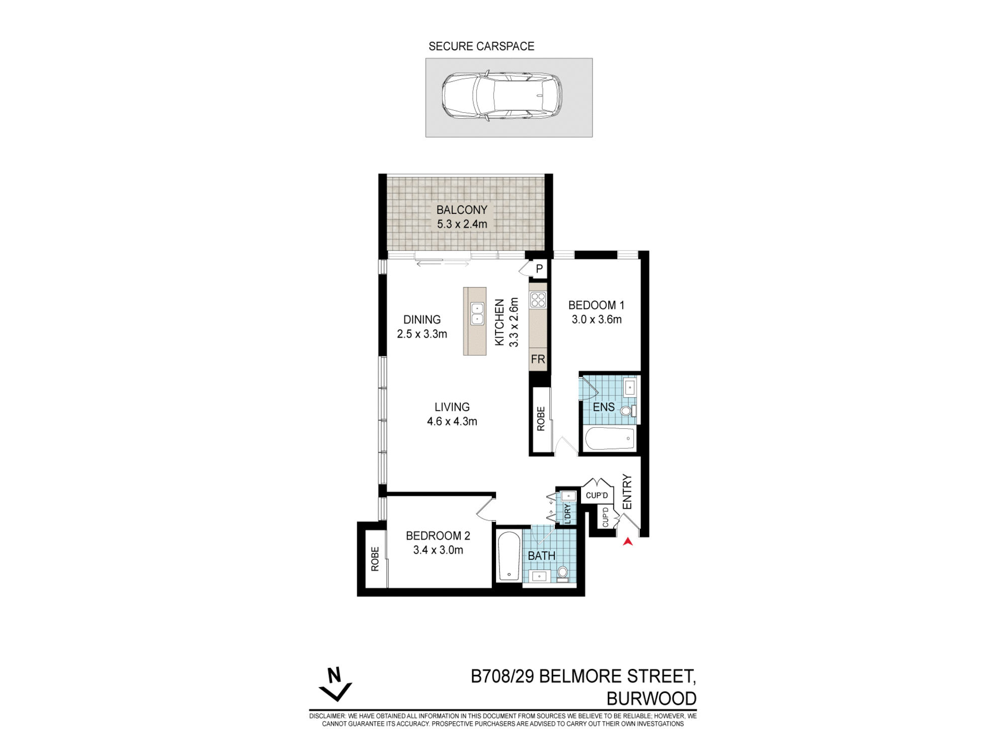 B708/29 BELMORE STREET Burwood