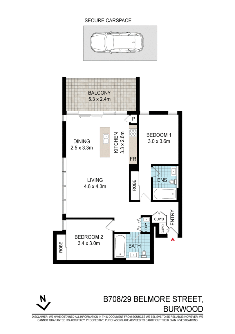 B708/29 BELMORE STREET Burwood