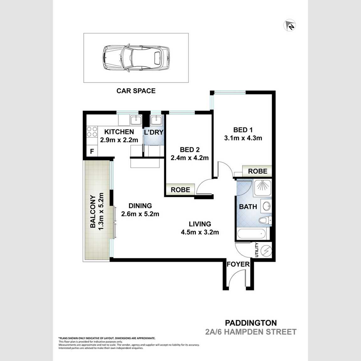 2A/6 Hampden Street Paddington