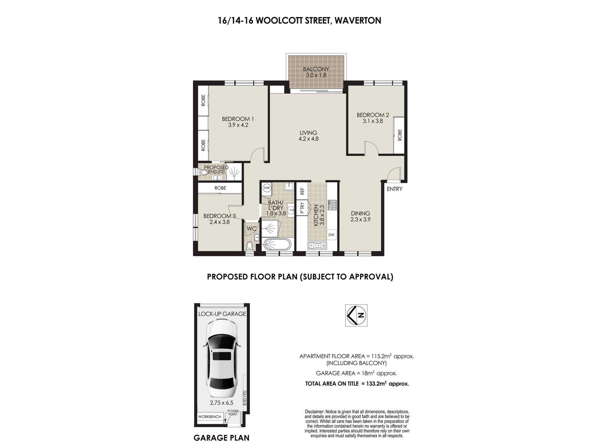 16/14 Woolcott Street Waverton 16/14 Woolcott Street Waverton