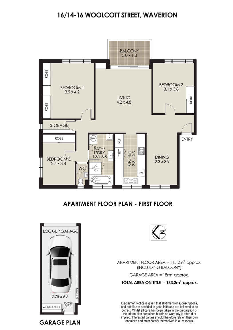 16/14 Woolcott Street Waverton